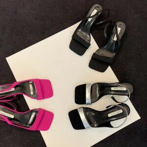 Summer's new French niche one-strap high-heeled sandals, retro Korean-style squa